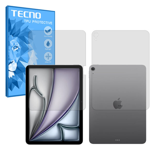 گلس صفحه نمایش و پشت تبلت اپل iPad Air 11 (2025) مدل هیدروژلی مات برند تکنو کد LL