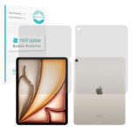 گلس صفحه نمایش و پشت تبلت اپل iPad Air 11 (2024) مدل نانو هیدروژل شفاف برند راک اسپیس کد LL