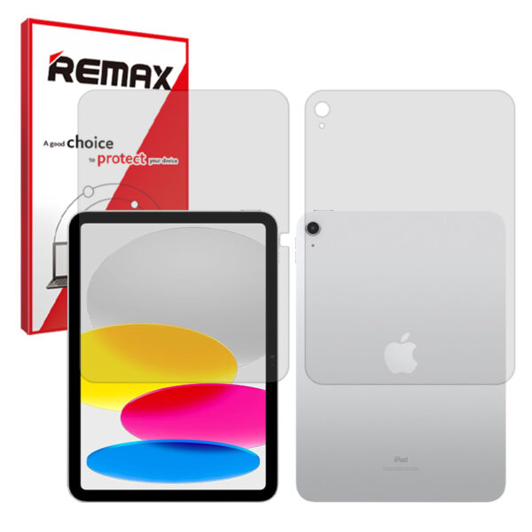 گلس صفحه نمایش و پشت تبلت اپل iPad 10.9 (2022) مدل هیدروژلی مات برند ریمکس کد LL