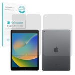 گلس صفحه نمایش و پشت تبلت اپل iPad 10.2 (2021) مدل نانو هیدروژل مات برند راک اسپیس کد LL