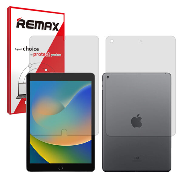گلس صفحه نمایش و پشت تبلت اپل iPad 10.2 (2021) مدل هیدروژلی مات برند ریمکس کد LL