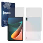 گلس صفحه نمایش و پشت تبلت شیائومی Pad 5 مدل شفاف برند هوکو کد LL