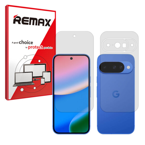 گلس صفحه نمایش و پشت گوشی گوگل Pixel 10 مدل هیدروژلی مات برند ریمکس کد SS