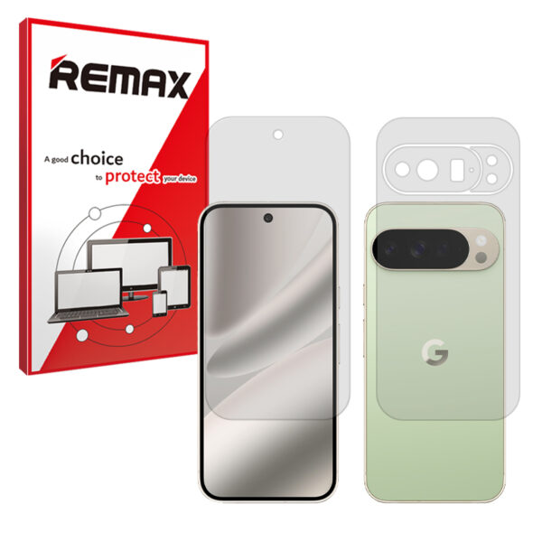 گلس صفحه نمایش و پشت گوشی گوگل Pixel 10 Pro XL مدل هیدروژلی مات برند ریمکس کد SS