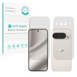 گلس صفحه نمایش و پشت گوشی گوگل Pixel 10 Pro مدل نانو هیدروژل شفاف برند راک اسپیس کد SS