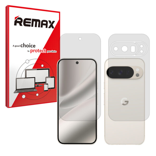 گلس صفحه نمایش و پشت گوشی گوگل Pixel 10 Pro مدل هیدروژلی مات برند ریمکس کد SS