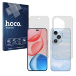 گلس صفحه نمایش و پشت گوشی آنر Honor 400 Pro نسخه گلوبال مدل شفاف برند هوکو کد SS