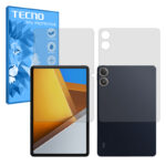 گلس صفحه نمایش و پشت تبلت شیائومی Poco Pad مدل هیدروژلی مات برند تکنو کد XLXL