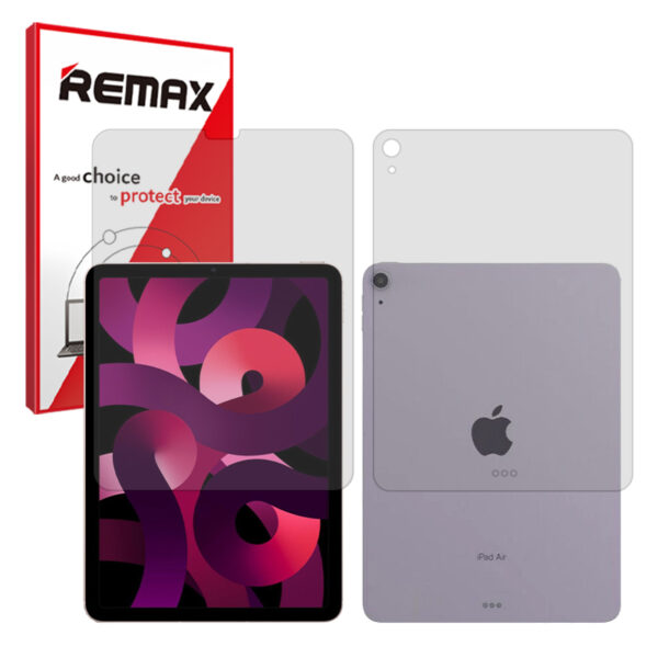 گلس صفحه نمایش و پشت تبلت اپل iPad Air 5 10.9 مدل هیدروژلی شفاف برند ریمکس کد LL