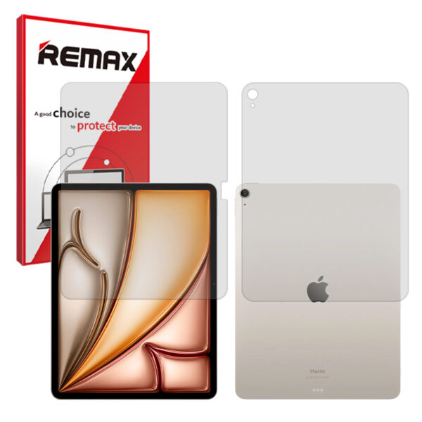 گلس صفحه نمایش و پشت تبلت اپل iPad Air 13 (2024) مدل هیدروژلی مات برند ریمکس کد XLXL