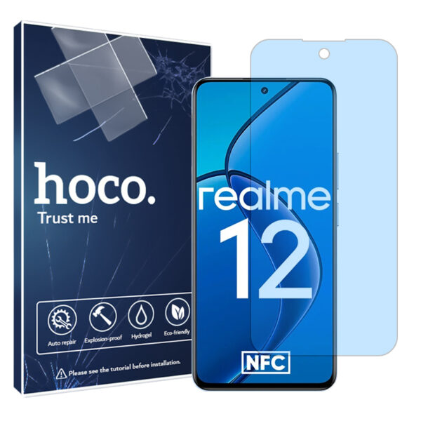 گلس ریلمی Realme 12 5G مدل هیدروژلی مات آنتی بلو برند هوکو کد S