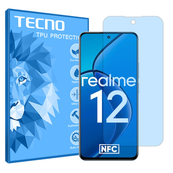 گلس ریلمی Realme 12 5G مدل هیدروژلی آنتی بلو برند تکنو کد S