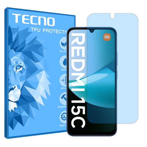 گلس شیائومی Redmi 15C 4G مدل هیدروژلی آنتی بلو برند تکنو کد S