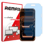 گلس اپل iPhone 17 Pro Max مدل آنتی بلو برند ریمکس کد M