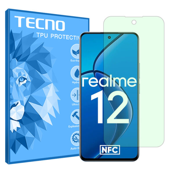 گلس ریلمی Realme 12 5G مدل گرین لایت برند تکنو کد S