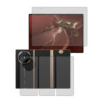 گلس صفحه نمایش و پشت گوشی هوآوی Mate XT Ultimate مدل شفاف برند ریمکس کد LSSS