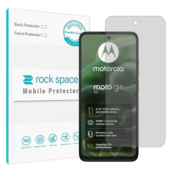 گلس موتورولا Moto G35 مدل نانو هیدروژل مات برند راک اسپیس کد S