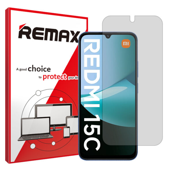 گلس شیائومی Redmi 15C 4G مدل هیدروژلی شفاف برند ریمکس کد S