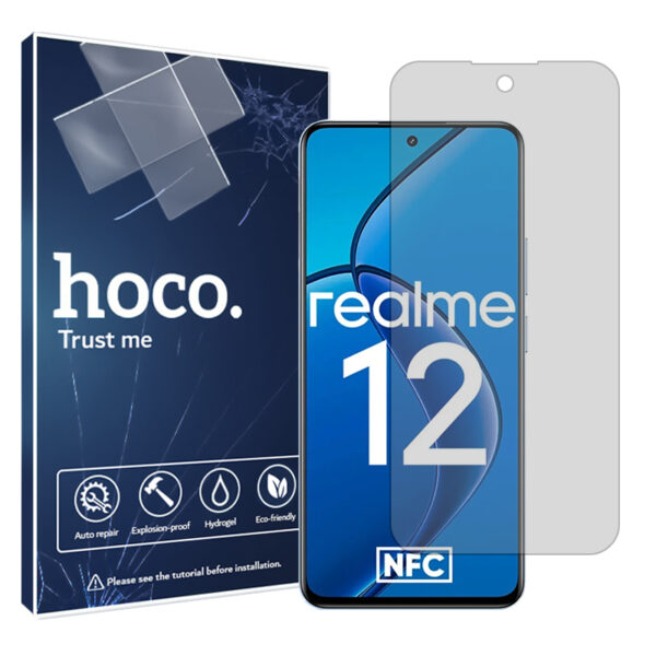 گلس ریلمی Realme 12 5G مدل هیدروژلی شفاف برند هوکو کد S