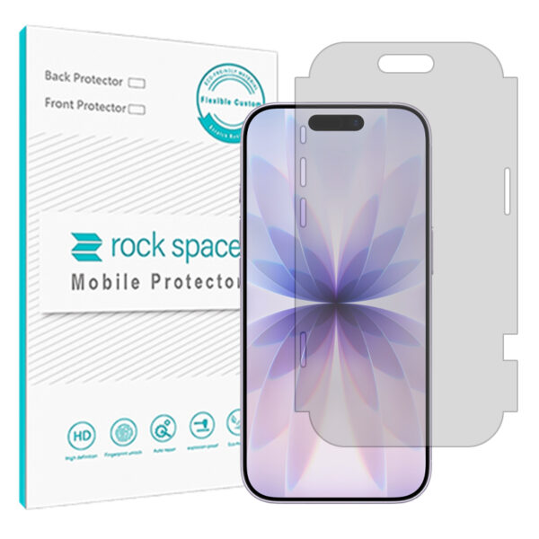 گلس اپل iPhone 17 مدل نانو هیدروژل شفاف برند راک اسپیس کد M