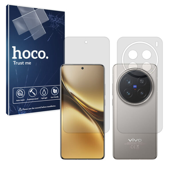 گلس صفحه نمایش و پشت گوشی ویوو X200 Pro مدل مات برند هوکو کد SS