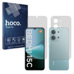 گلس صفحه نمایش و پشت گوشی شیائومی Redmi 15C 4G مدل شفاف برند هوکو کد SS