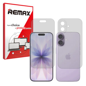 گلس صفحه نمایش و پشت گوشی اپل iPhone 17 مدل هیدروژلی مات برند ریمکس کد SS