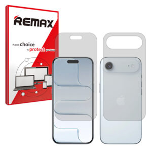 گلس صفحه نمایش و پشت گوشی اپل iPhone 17 Air مدل هیدروژلی مات برند ریمکس کد SS