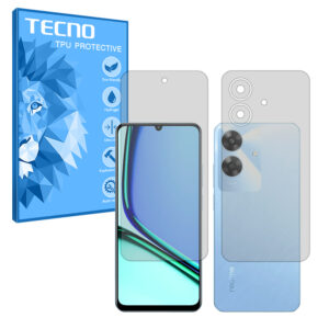 گلس صفحه نمایش و پشت گوشی ریلمی Note 60 مدل هیدروژلی شفاف برند تکنو کد SS