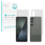 گلس صفحه نمایش و پشت گوشی سونی Xperia 1 VII مدل نانو هیدروژل مات برند راک اسپیس کد SS