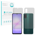 گلس صفحه نمایش و پشت گوشی سامسونگ Galaxy A07 مدل نانو هیدروژل شفاف برند راک اسپیس کد SS