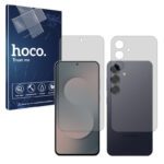 گلس صفحه نمایش و پشت گوشی سامسونگ Galaxy S25 FE مدل شفاف برند هوکو کد SS