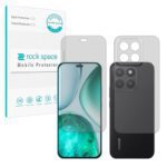 گلس صفحه نمایش و پشت گوشی آنر X8c مدل نانو هیدروژل مات برند راک اسپیس کد SS