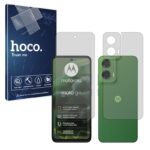 گلس صفحه نمایش و پشت گوشی موتورولا Moto G35 مدل شفاف برند هوکو کد SS