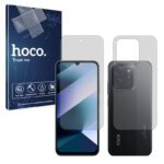 گلس صفحه نمایش و پشت گوشی شیائومی Poco C85 مدل شفاف برند هوکو کد SS