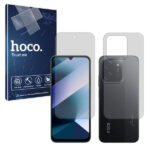 گلس صفحه نمایش و پشت گوشی شیائومی Poco C85 مدل شفاف برند هوکو کد SS