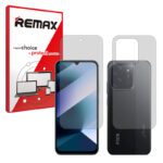 گلس صفحه نمایش و پشت گوشی شیائومی Poco C85 مدل هیدروژلی شفاف برند ریمکس کد SS