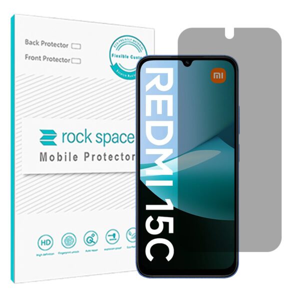 گلس شیائومی Redmi 15C 4G مدل نانو هیدروژل پرایوسی برند راک اسپیس کدS
