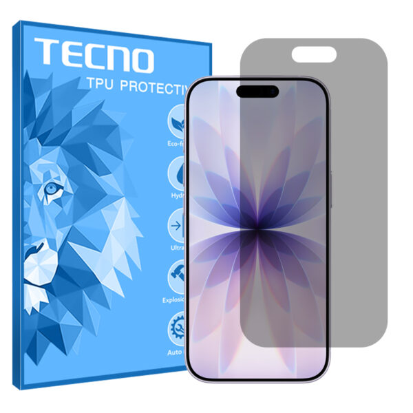 گلس اپل iPhone 17 مدل هیدروژلی پرایوسی برند تکنو کد S