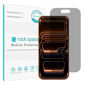گلس اپل iPhone 17 Pro Max مدل نانو هیدروژل پرایوسی برند راک اسپیس کدS