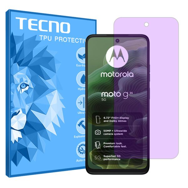گلس موتورولا Moto G35 مدل هیدروژلی آنتی پرپل برند تکنو کد S