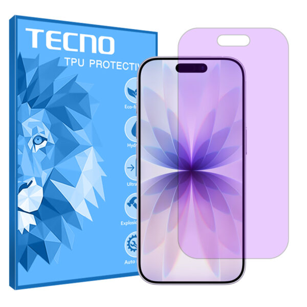 گلس اپل iPhone 17 مدل هیدروژلی آنتی پرپل برند تکنو کد S