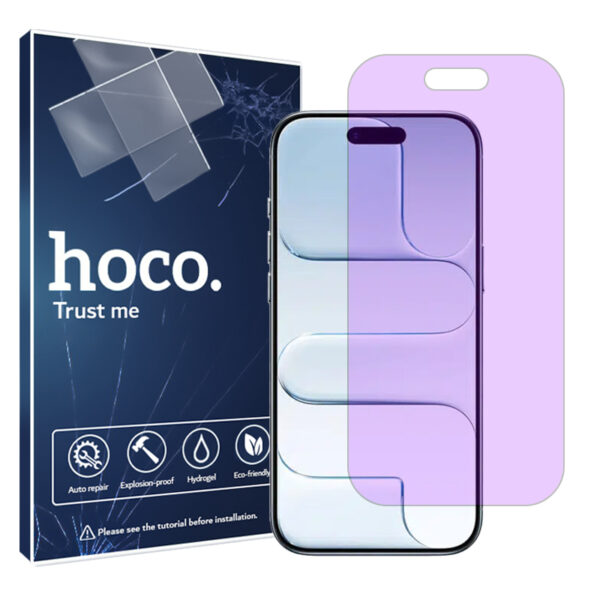 گلس اپل iPhone 17 Air مدل هیدروژلی آنتی پرپل برند هوکو کد S
