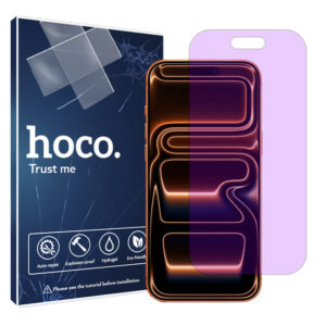 گلس اپل iPhone 17 Pro Max مدل هیدروژلی آنتی پرپل برند هوکو کد S