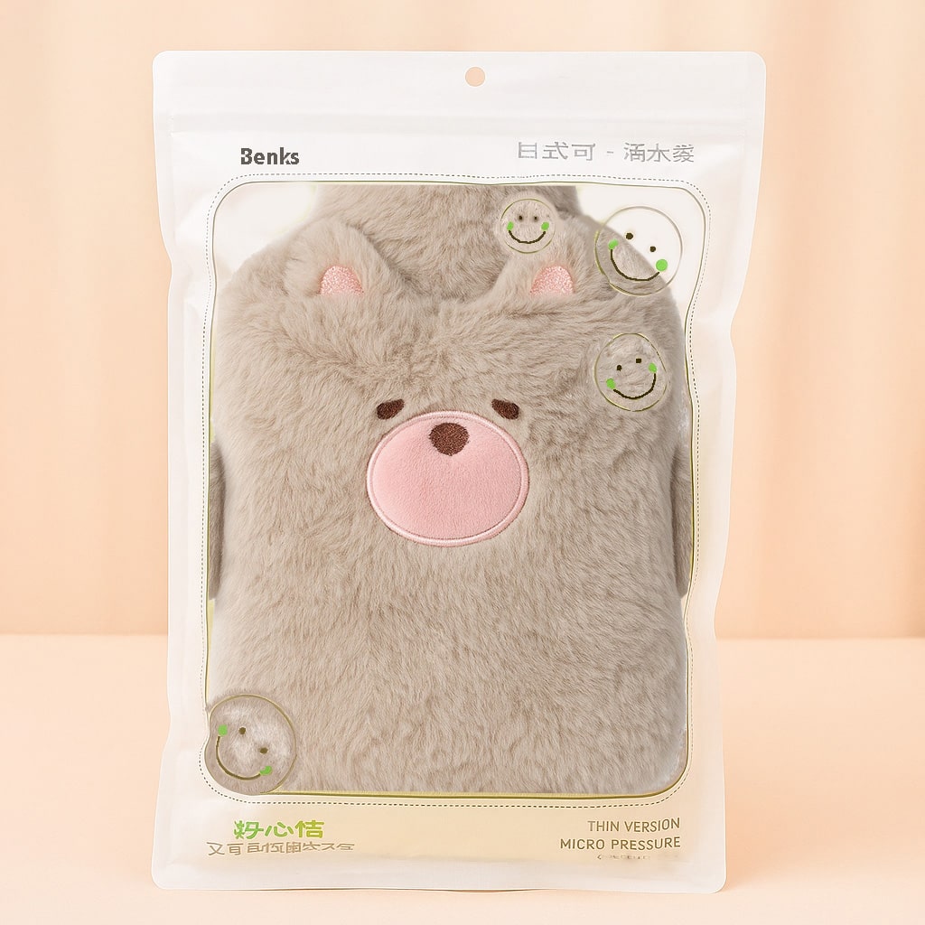 کیسه آب گرم بنکس مدل T5577 طرح عروسک خرسی ظرفیت 1 لیتر