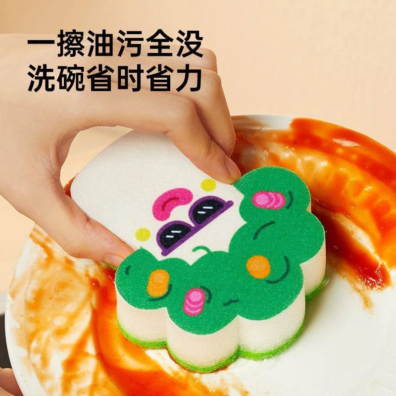 اسکاچ و اسفنج فانتزی دکین مدل میوه HB08C ( وارداتی - بسته ۵تایی )