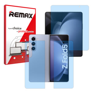 گلس صفحه نمایش و پشت گوشی سامسونگ Galaxy Z Fold5 مدل هیدروژلی آنتی بلو برند ریمکس کد LSS