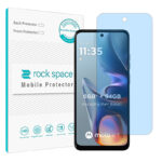 گلس موتورولا Moto E15 مدل نانو هیدروژل آنتی بلو برند راک اسپیس کد S