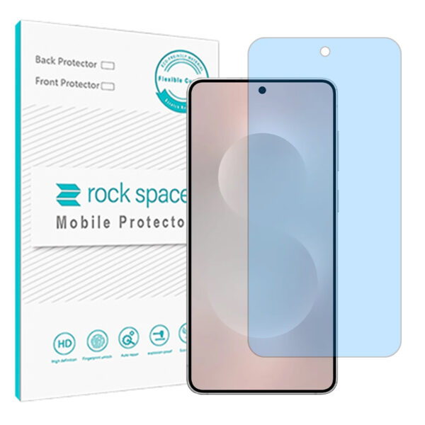 گلس سامسونگ Galaxy S25 Edge مدل نانو هیدروژل آنتی بلو برند راک اسپیس کد S