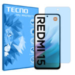 گلس شیائومی Redmi 15 4G مدل هیدروژلی آنتی بلو برند تکنو کد S